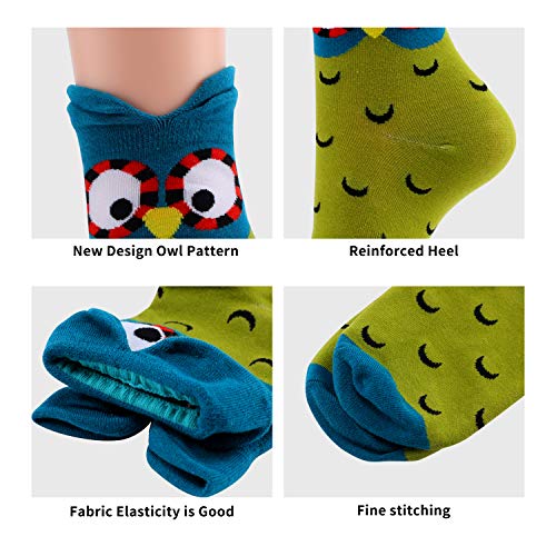 Jeasona Women's Owl Socks Owl Gifts for Women Cute Fun Socks - Image 3