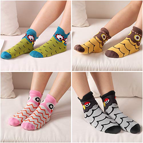 Jeasona Women's Owl Socks Owl Gifts for Women Cute Fun Socks - Image 4