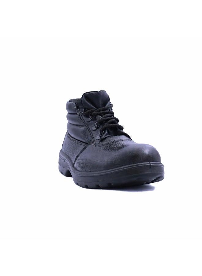 RNS High Ankle Leather Safety Shoes, Heavy Duty Durable Leather Work Footwear, Long Lasting Slip Resistant Grip, Protective Design for Construction, Warehouse and Outdoor Use for Men - Image 2