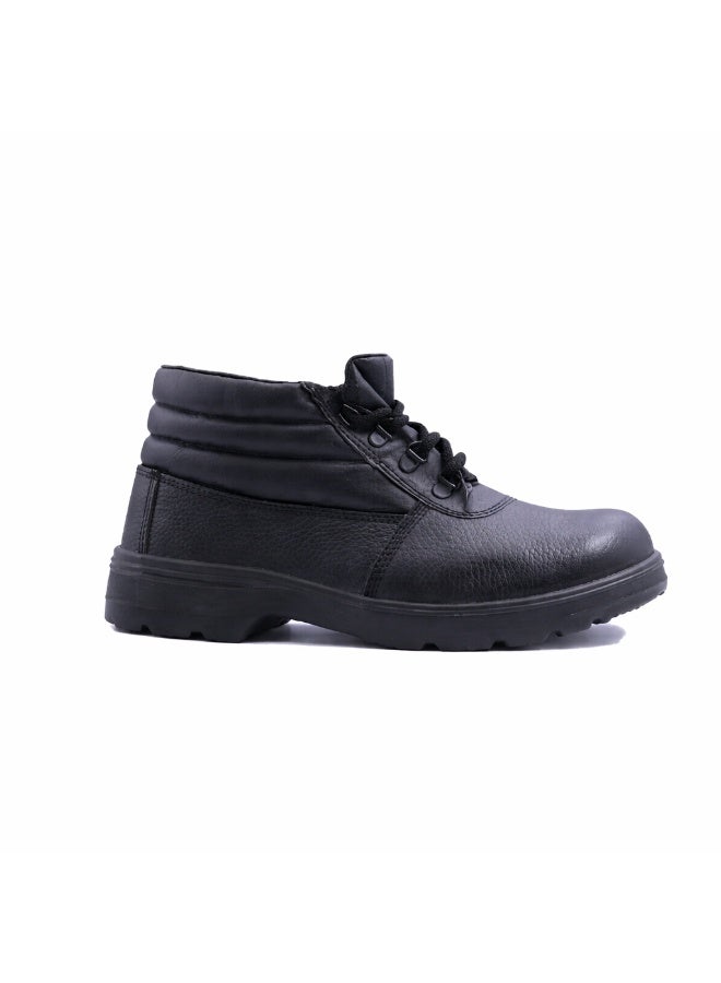 RNS High Ankle Leather Safety Shoes, Heavy Duty Durable Leather Work Footwear, Long Lasting Slip Resistant Grip, Protective Design for Construction, Warehouse and Outdoor Use for Men - Image 3