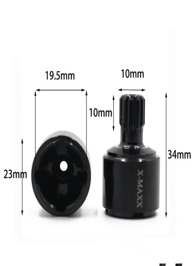 قطعتان من أكواب القيادة شديدة التحمل 7754R لسيارات التحكم عن بعد بمقياس 1/5 XMAXX 8S 77086-4 و XRT 8S 78086-4 (أسود) - Image 4