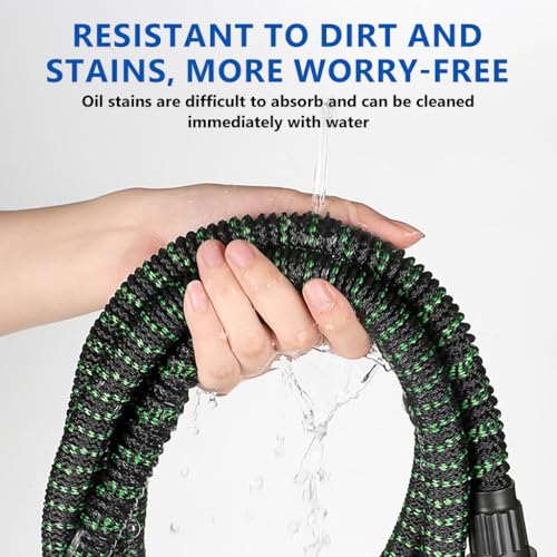 HASTHIP® 5m Garden Hose, Expandable Garden Hose Pressurized Nozzle Flexible Water Hose Garden Hoses with 7 Spray Modes, Multipurpose Garden Hoses for Watering, Car Cleaning - Image 4