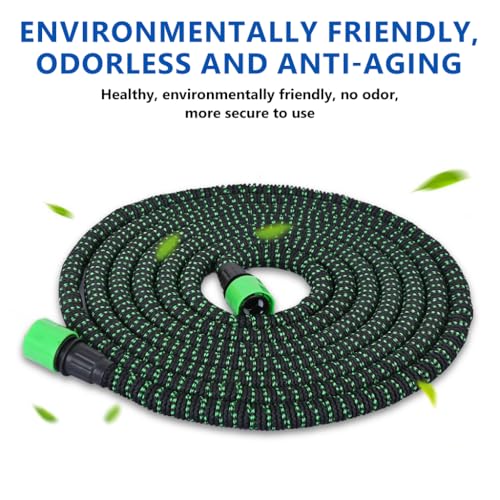 HASTHIP® 5m Garden Hose, Expandable Garden Hose Pressurized Nozzle Flexible Water Hose Garden Hoses with 7 Spray Modes, Multipurpose Garden Hoses for Watering, Car Cleaning - Image 5