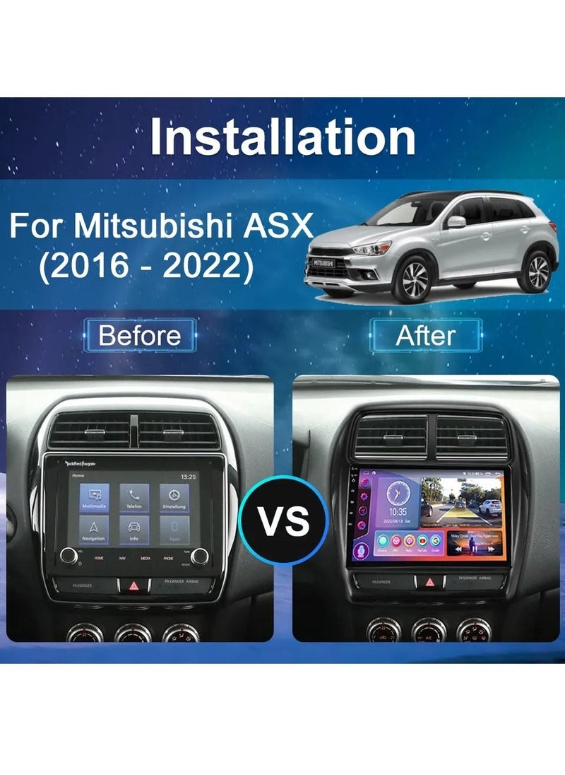 RAYMOS - Mitsubishi ASX 2018 2019 2020 2021 2022 Android Screen 4GB RAM Support Apple Carplay Android Auto Wireless Fast Interface Quick Boot AHD Camera Included SIM Card Support Bluetooth - Image 1