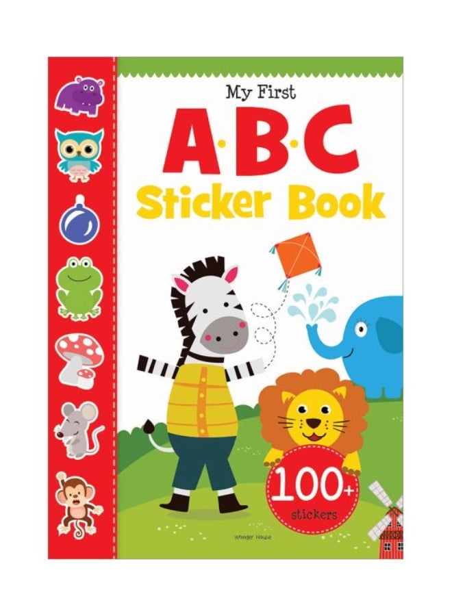 Kids Alphabet Sticker Activity Book with 100+ Colorful Stickers for Fun ABC Learning Interactive Preschool English Alphabet Book to Build Early Skills, Creativity and Recognition
