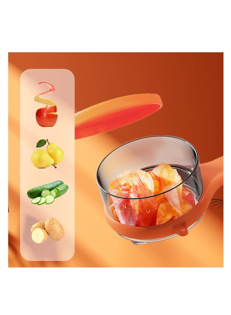 Excefore Peeler with Storage Box, 2 Pcs Professional Storage Bucket Peeler with Easy Grip Ergonomic Handle Ultra Sharp Stainless Steel Blades, Multifunctional Double Sided Stainless Steel Blade Peeler  - Image 4