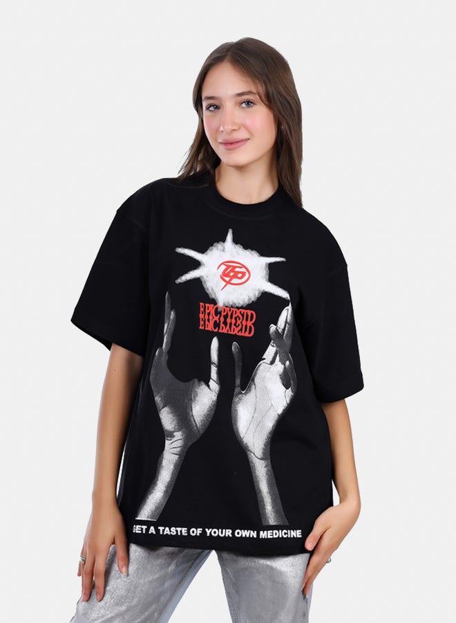 WHITE RABBIT Slip On Oversized Cotton T-Shirt  - Image 1
