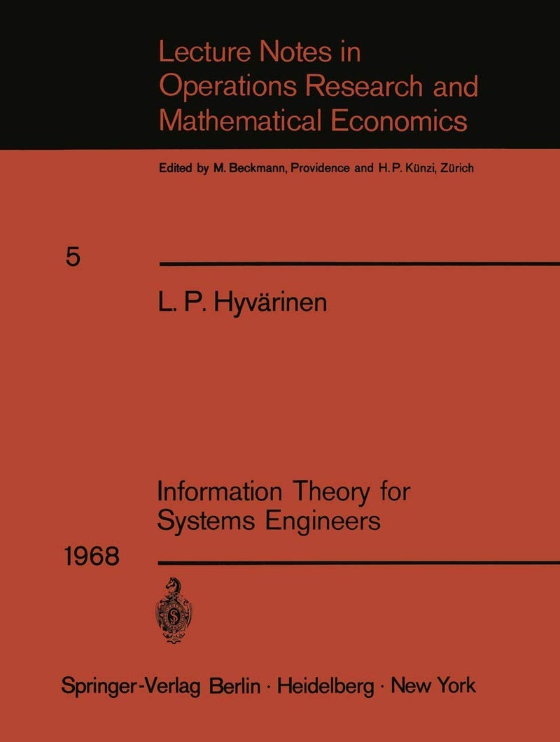 Information Theory for Systems Engineers