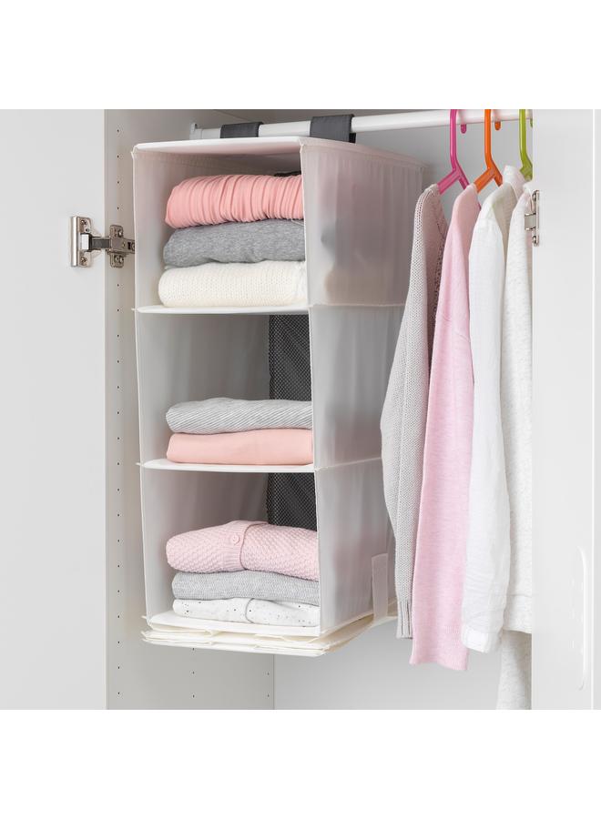 زبون وحدة تخزين بخمسة أقسام، بيضاء، 25×40×98 سم - Image 2