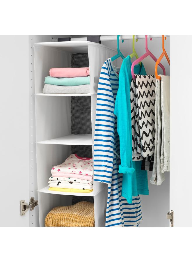 زبون وحدة تخزين بخمسة أقسام، بيضاء، 25×40×98 سم - Image 3