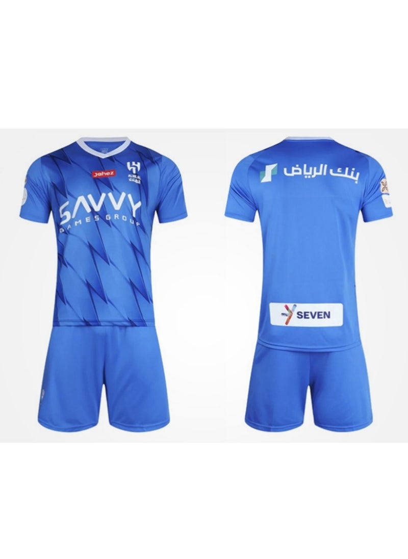 M MIAOYAN M MIAOYAN Neymar Riyadh Crescent No-number Jersey Football Jersey Set Match Training Jersey  - Image 2