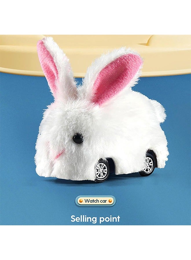 Mini RC Rabbit Hare Car Watch Radio Remote Control Vehicle Animal Toys Plush Bunny Realistic Baby Toddler Kids Birthday Gifts - Image 4