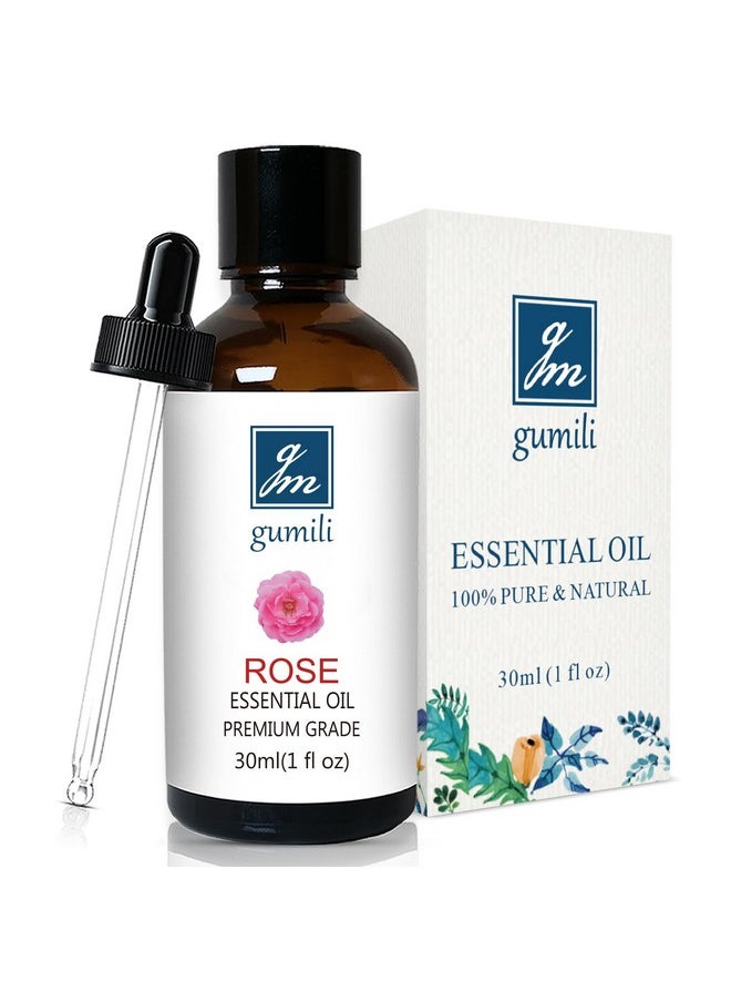 gm gumili Rose Essential Oil, Home Fragrance Scent Oil For Diffuser, Skin, Hair, Candle, Soap, Dryer Balls, Laundry 1 Oz/30Ml  - Image 1
