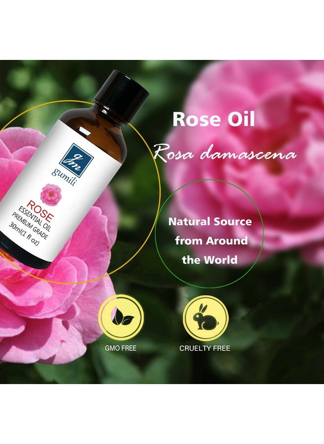 gm gumili Rose Essential Oil, Home Fragrance Scent Oil For Diffuser, Skin, Hair, Candle, Soap, Dryer Balls, Laundry 1 Oz/30Ml  - Image 3