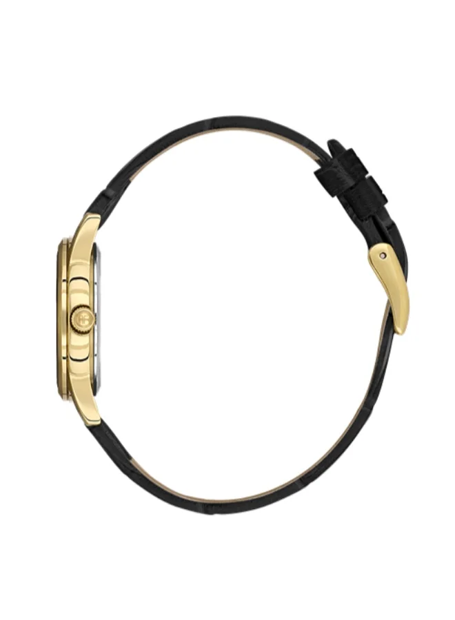 Freelook Paris Freelook - Naturelle Women's Watch | Steel Case | Leather Band | Black & Round Dial | Analog | Japanese Quartz | Sapphire Crystal | Premium Luxury Watch | Ideal Gift | Water Resistant 50 Meters
