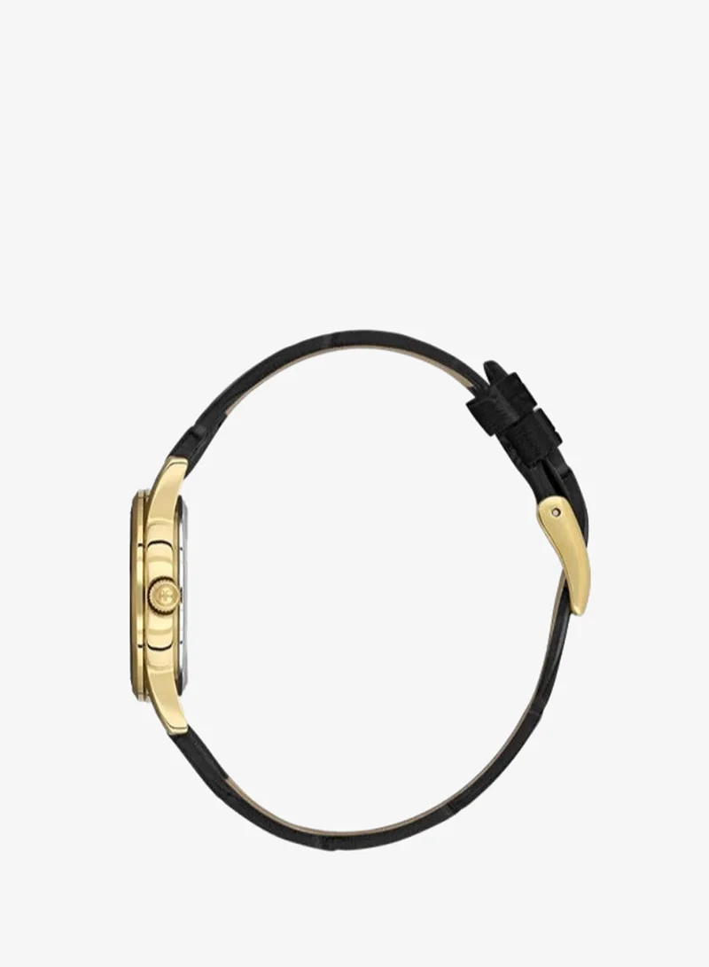Freelook Paris Freelook - Naturelle Women's Watch | Steel Case | Leather Band | Black & Round Dial | Analog | Japanese Quartz | Sapphire Crystal | Premium Luxury Watch | Ideal Gift | Water Resistant 50 Meters