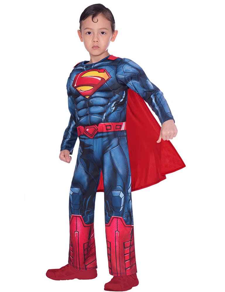 Officially Licensed DC Comics Superman Muscle Chest Costume for Boys - Image 2
