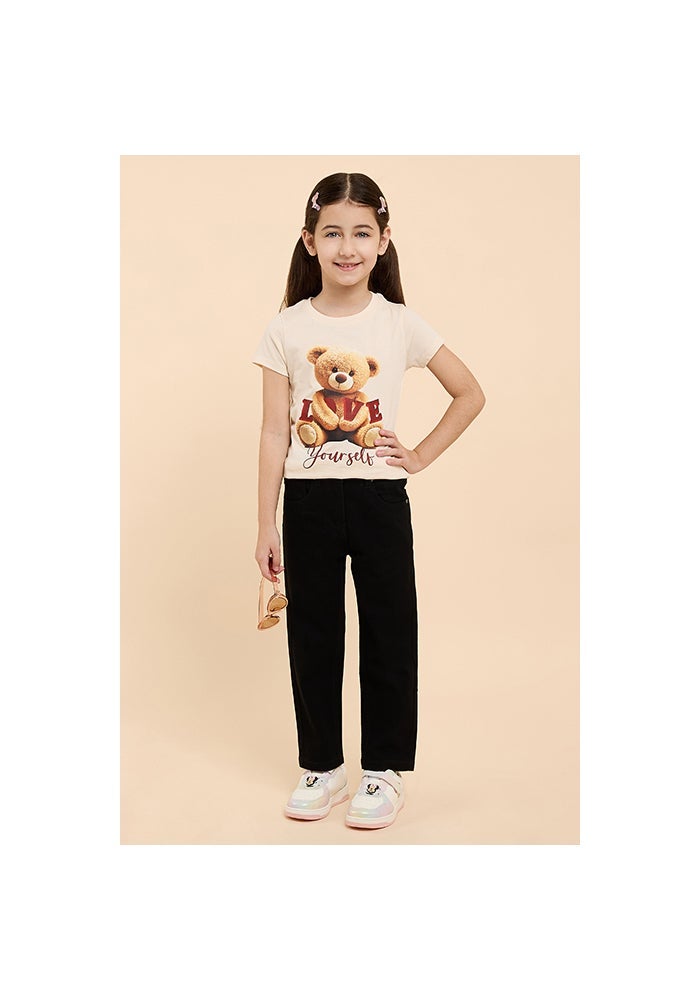 R&B Solid Straight Fit Jeans with Button Closure - Image 2