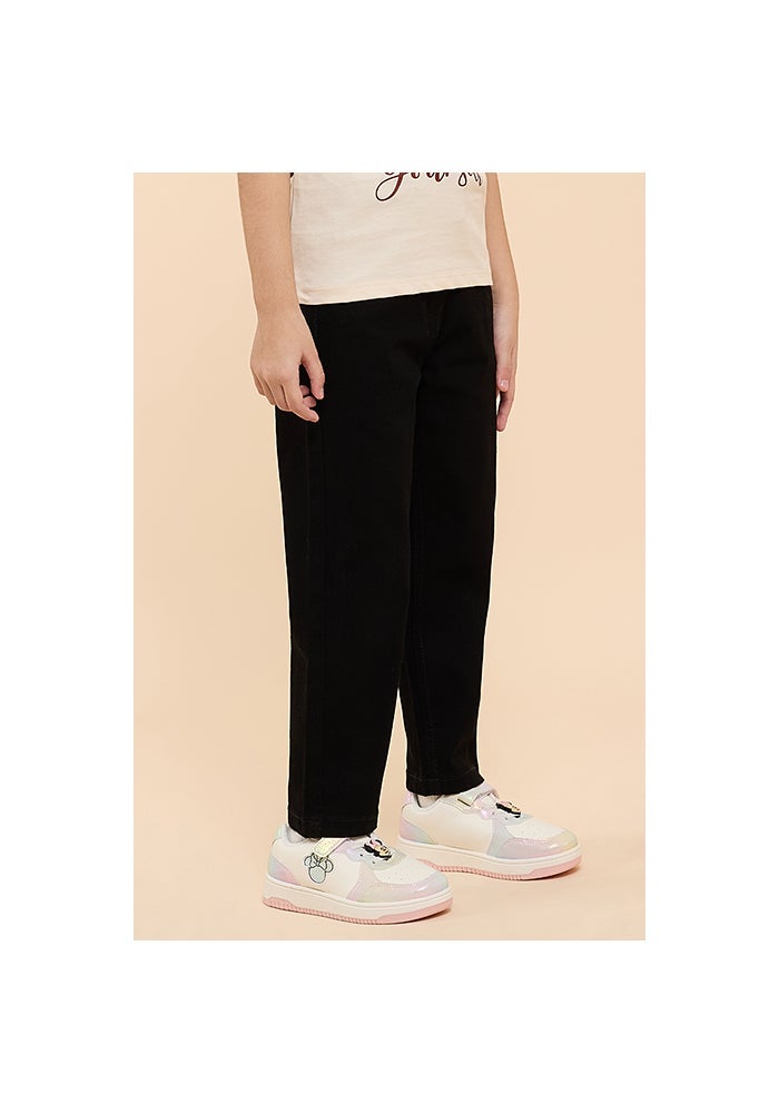 R&B Solid Straight Fit Jeans with Button Closure - Image 4