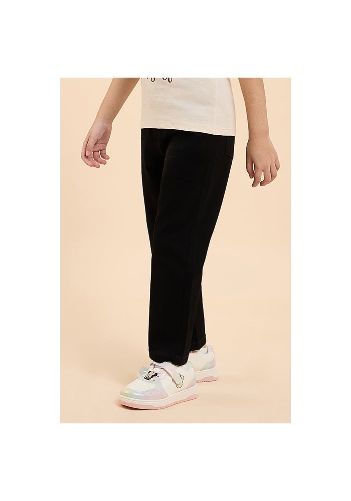 R&B Solid Straight Fit Jeans with Button Closure - Image 3