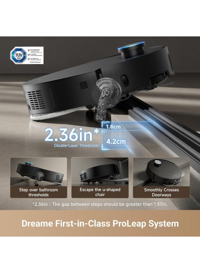 DREAME X50 Ultra Robot Vacuum and Mop with Auto-Empty and Mop Self-Cleaning, 20,000Pa Suction, Obstacle Avoidance and 360° Navigation, Corner to Edge Deep Cleaning, Detangling Brush - Image 5