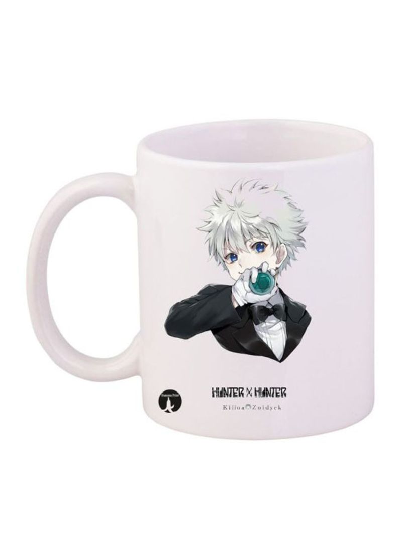 RKN Hunter X Hunter Printed Mug White/Green/Black 12ounce