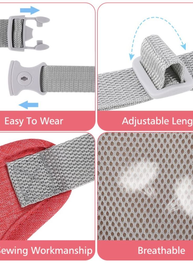 XiuWoo Toddler Harness Leash + Anti Lost Wrist Link, Kids Harnesses Children Leashes for Girls, Cute Deer Baby Walking Holder Anti-Lost Bracelet Strap Tether Outdoor (Pink) - Image 3