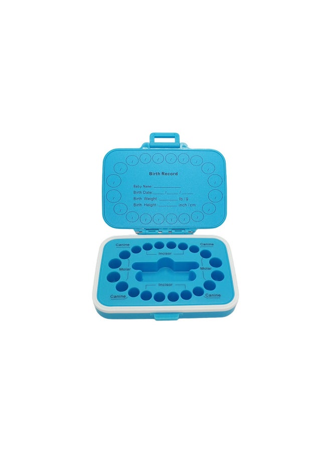 Generic Super Cute Children's Teeth Box All Plastic Teeth Preservation Box Permanent Gift Cartoon Baby Toys-Color:sky Blue-Specifications:Chinese  - Image 5