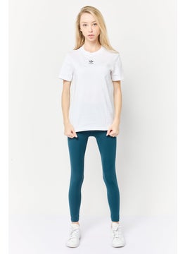 adidas Originals Women Sportswear Fit Short Sleeve Training T-Shirt, White  - Image 3