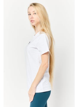 adidas Originals Women Sportswear Fit Short Sleeve Training T-Shirt, White  - Image 2