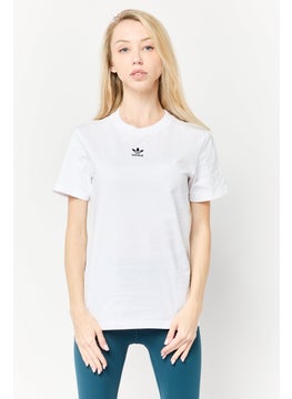 adidas Originals Women Sportswear Fit Short Sleeve Training T-Shirt, White  - Image 1