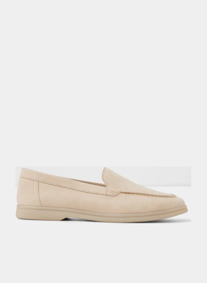 ALDO EDILICAN-IN Solid Round Toe Loafers