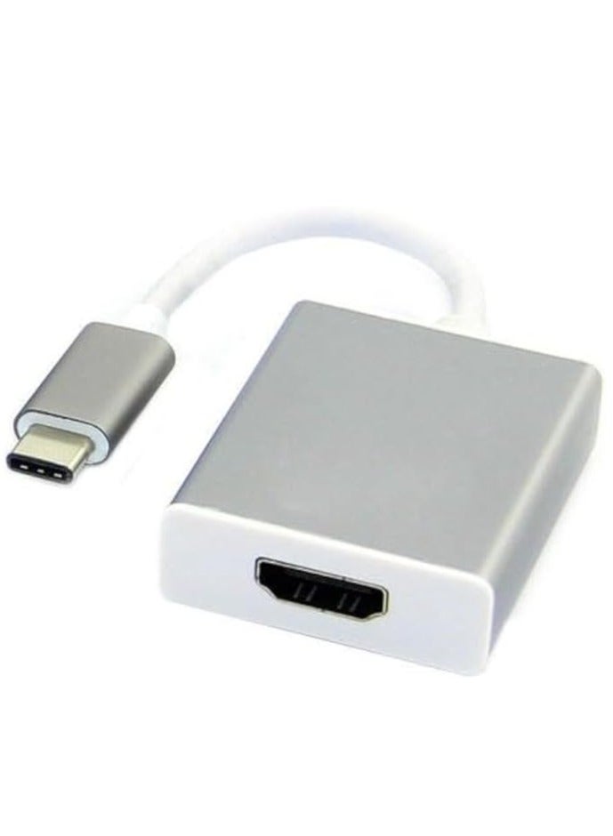 Zonic Z1101 Type C to HDMI 4K UHD Video HDTV 1080P Converter Cable Adapter for laptop/MacBook/Mobile Phone to Display - Aluminium - Image 1