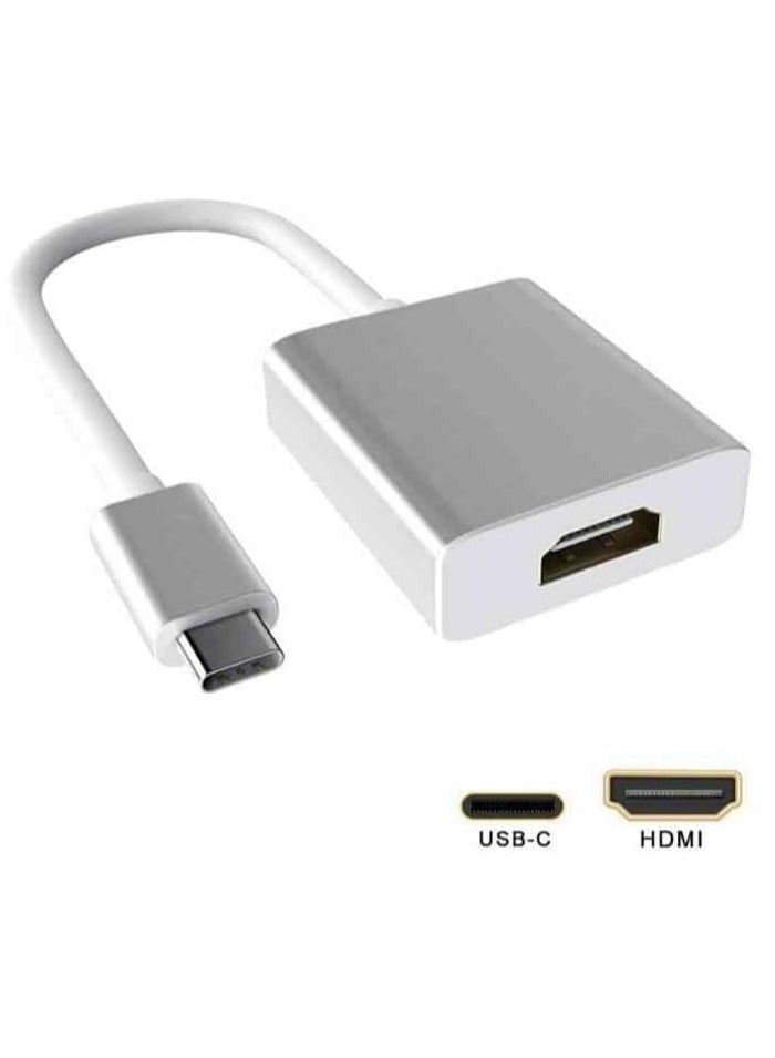 Zonic Z1101 Type C to HDMI 4K UHD Video HDTV 1080P Converter Cable Adapter for laptop/MacBook/Mobile Phone to Display - Aluminium - Image 2