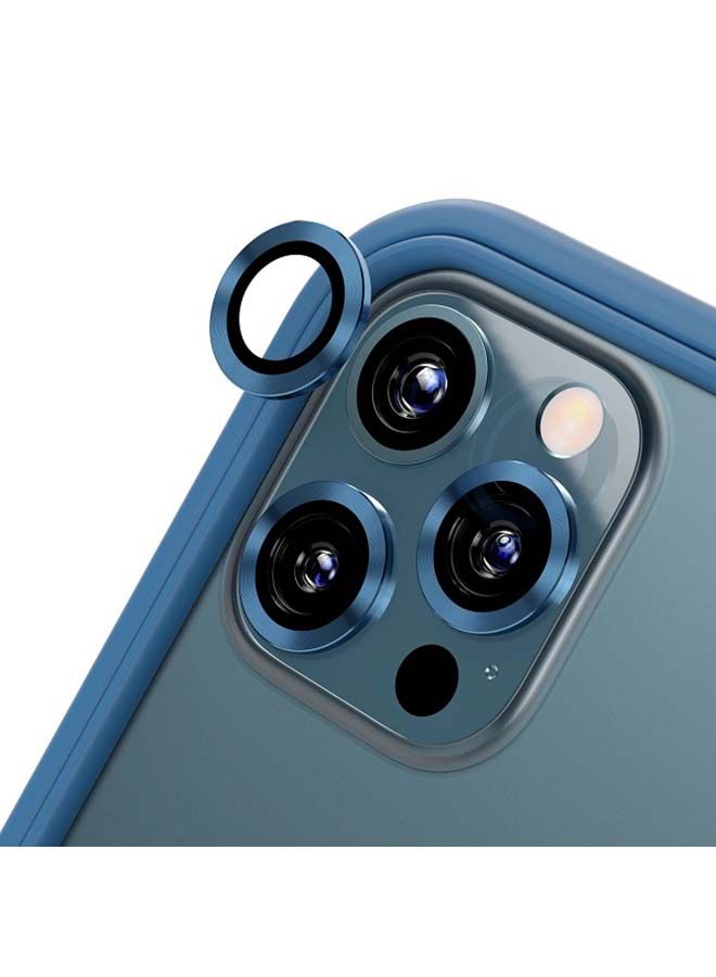 NIBEMINENT Case Cover/Screen Protector And Metal Ring Camera Lens For Apple iPhone 12 Black/Clear - Image 3