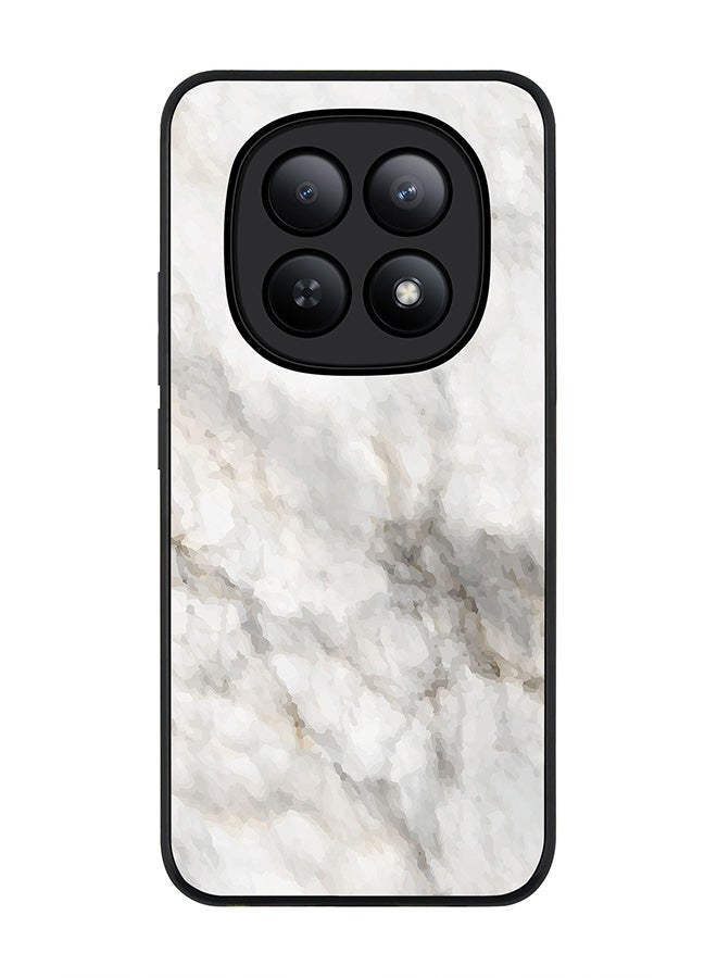 For Xiaomi Redmi Note 15 5G / Poco M8 Case,Slim fit Camera Protection, Shockproof Thin Phone cover  - Marble Print Beige Grey