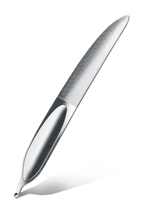 EBEWANLI Curved Nail File Toenail File for Thick Toenails 49inch Double Sided Metal Nail File Stainless Steels Toe Nail Files for Thick Nails Heavy Duty Fingernail File for Men and Woman - Image 1