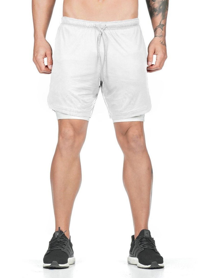 Loquat Men's Beach Shorts Sports Running Shorts Mesh Sports Fitness Shorts  - Image 1