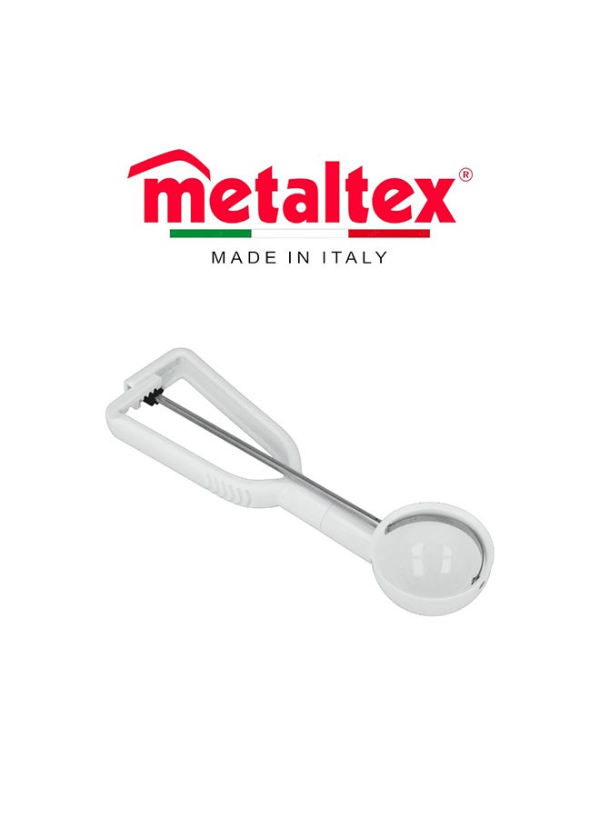 Metaltex مغرفة آيس كريم ميتالتكس 55 مم، مغرفة حلوى متينة بمقبض بلاستيكي مريح، مغرفة سهلة الاستخدام للآيس كريم، السوربيه، عجينة البسكويت والحلويات المجمدة - Image 2