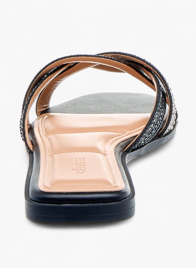 سيليست صنادل نسائية سهلة الارتداء مزينة - Image 5