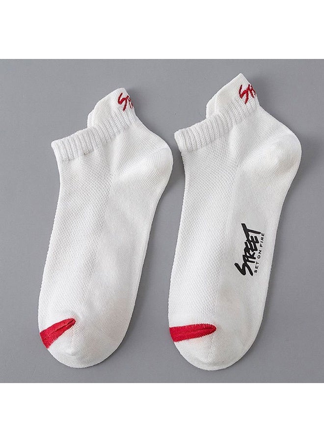 Zeemey Men's trendy 10 pairs socks set - colorful street style invisible socks - breathable and comfortable short socks - Image 5