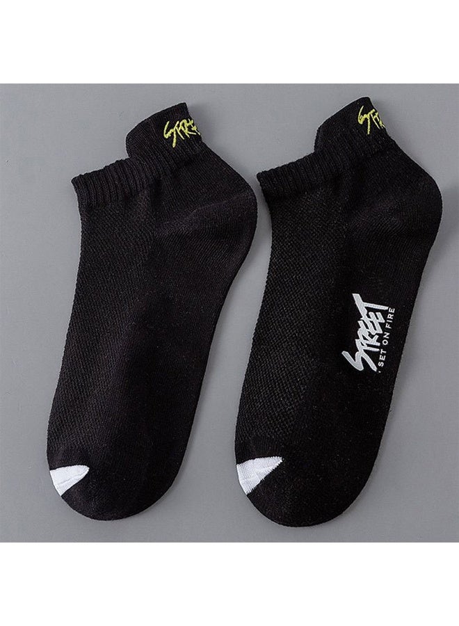 Zeemey Men's trendy 10 pairs socks set - colorful street style invisible socks - breathable and comfortable short socks - Image 4