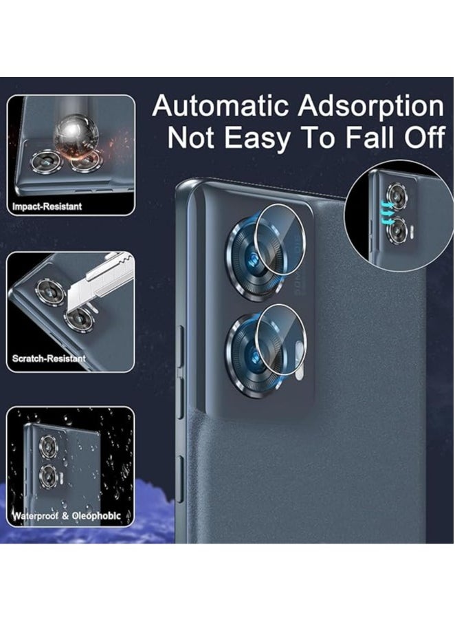 Generic - 2 + 2 Pack Screen Protector with Camera Lens Protector, Compatible with Moto Edge 50 Fusion 5G, Full Coverage Tempered Glass Film for Moto Edge 50 Fusion - Image 1