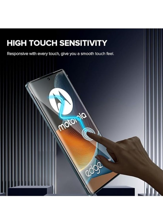 Generic - 2 + 2 Pack Screen Protector with Camera Lens Protector, Compatible with Moto Edge 50 Fusion 5G, Full Coverage Tempered Glass Film for Moto Edge 50 Fusion - Image 1