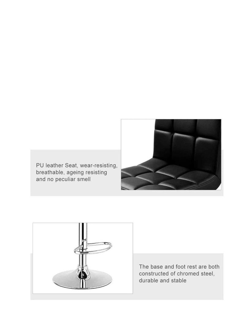 Golden Bar Chairs Bar Stool Swivel Adjustable Leather Barstools Bistro Pub Chair Modern Living Room Bar Furniture  - Image 5