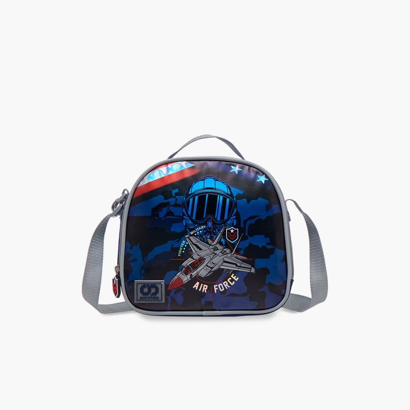 sami_studio Lunch Bag-Aviation-Collection-1 Cmprt With Zip- (Polyester ) Multicolor \ 22.5X9.5X21 - Image 1