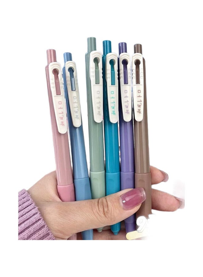 Mule Gel Pens, Stylish Retractable Vintage Colorful 0.5Mm Gourd-Shaped Drawing And Journaling Pens, Highlighters, 3-Pack In Pine Green + Edo Purple + Showa Blue M-8922 - Image 2
