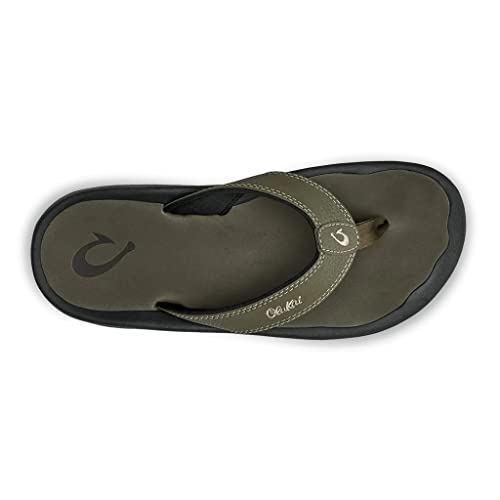 OLUKAI Ohana Men's Beach Sandals, Water Resistant Flip Flops, Arch Support & Comfort Fit, Lightweight & Durable, Enhanced Grip & Traction, Kona/Kona, 9 - Image 2