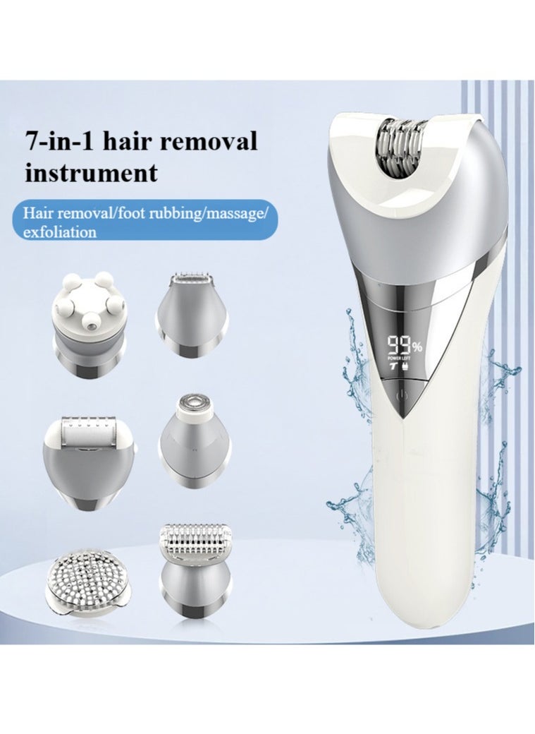 7 in 1 Epilator, Hair Removal for Women, Shaver, Bikini, Face Razor, Facial Brush, Face Massage and Body Exfoliator, IPX6 Waterproof Painless Lady Shaver Wet & Dry, 2 Speeds - pzsku/ZFC1A99D65200C3E21B95Z/45/_/1736514633/de2bcb69-a3f5-4ea0-b8f2-408c8db4e3de