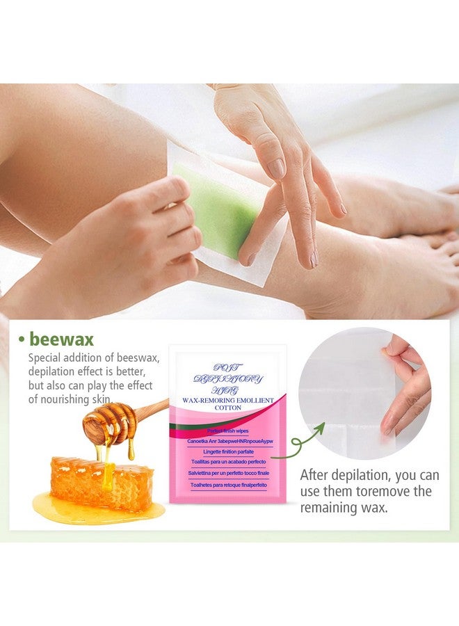 SUMAX Waxing Strips Body Hair Removal 40 Bikini Wax Strips For Women And Men Wax Kit For Hair Removal Brazilian For Face Hands Arms Legs - Image 3